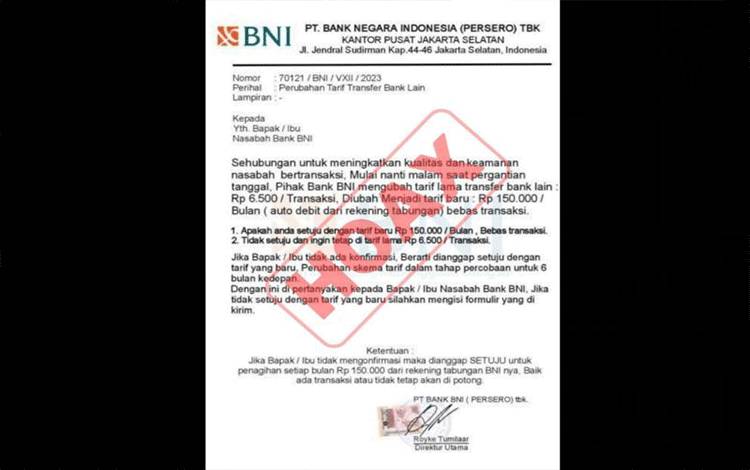 BNI Berikan Tips Hindari Modus Penipuan Kenaikan Biaya Transaksi