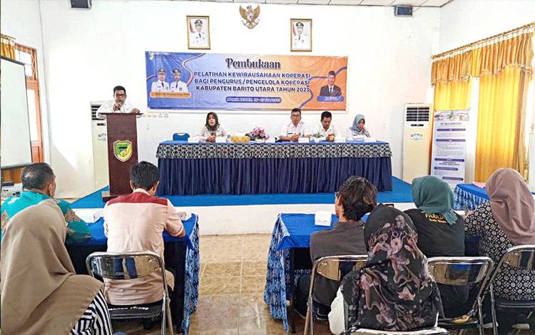 Disnakertranskop UKM Barito Utara Gelar Pelatihan Kewirausahaan Koperasi