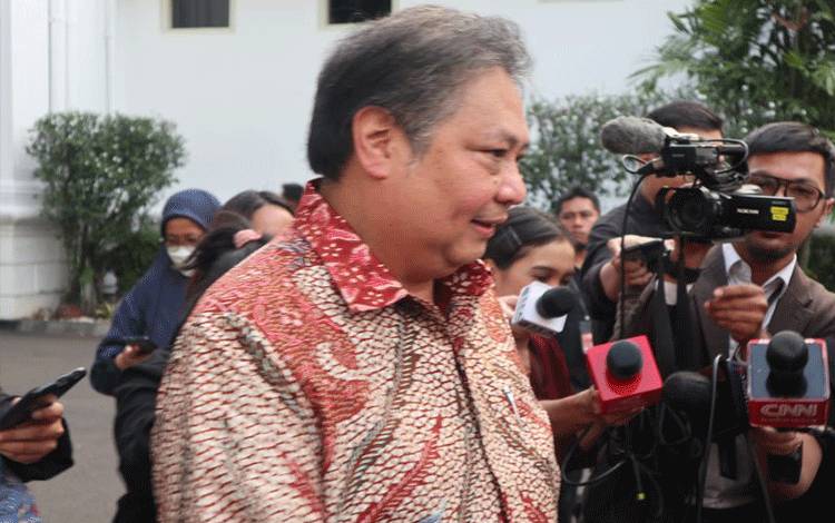 Menteri Koordinator bidang Perekonomian Airlangga Hartarto. (ANTARA/Desca Lidya Natalia)