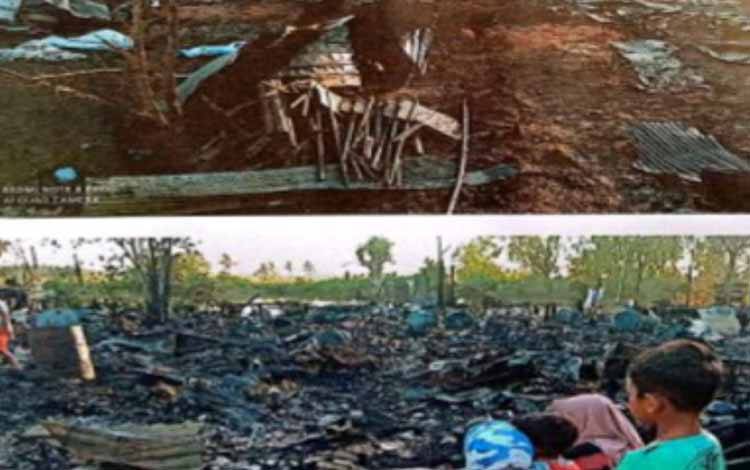 Kebakaran Hanguskan 5 Rumah dan 1 Warung di Desa Pematang