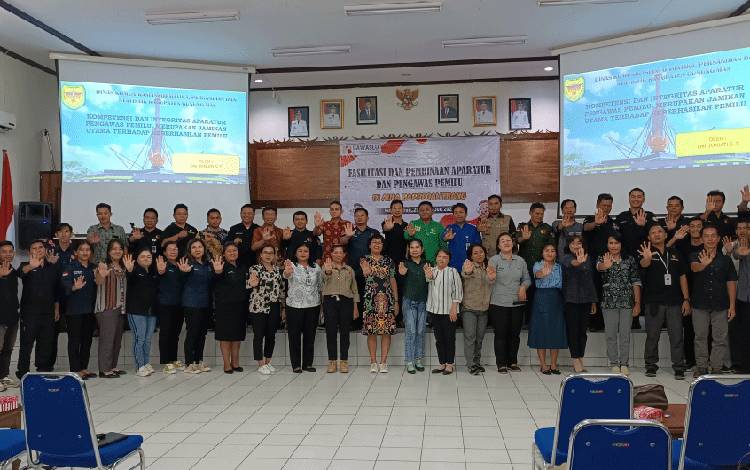 Bawaslu Gunung Mas Gelar Rakor dengan Panwaslu Kecamatan