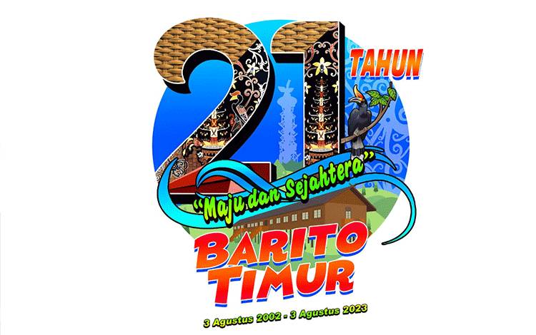 Logo HUT ke-21 Kabupaten Barito Timur.