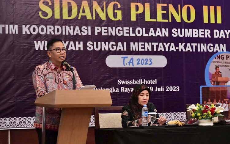 Sidang Pleno III TKPSDA Fokus Bahas Matriks Sinkronisasi Program ?