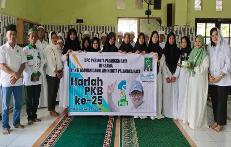 Harlah PKB ke 25 Dirayakan Bersama Anak Panti Asuhan di Palangka Raya