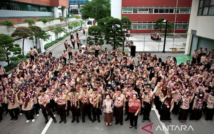 KBRI Seoul Sambut 1.700 Pramuka Indonesia Ikuti Jambore Dunia