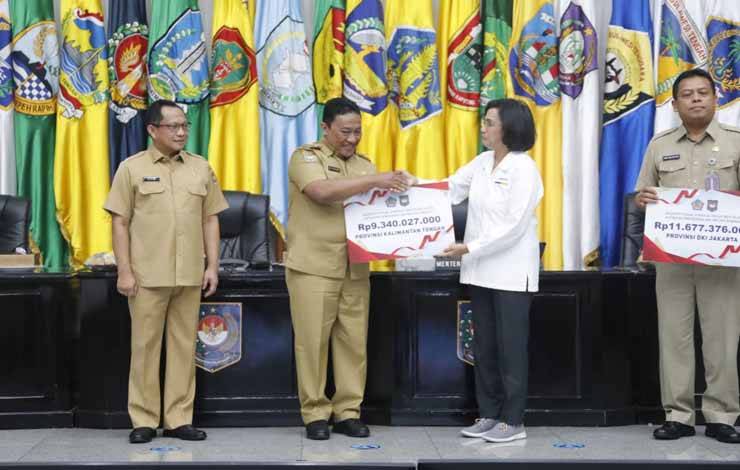 Pemprov Kalteng Terima Insentif Fiskal Kinerja Pengendalian Inflasi Daerah Periode I