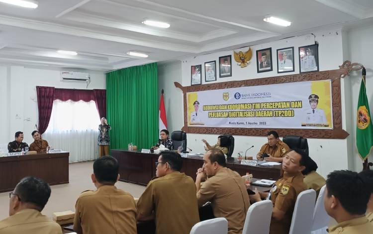 TP2DD Gunung Mas Gelar Audiensi dan Koordinasi dengan BI Perwakilan Kalteng