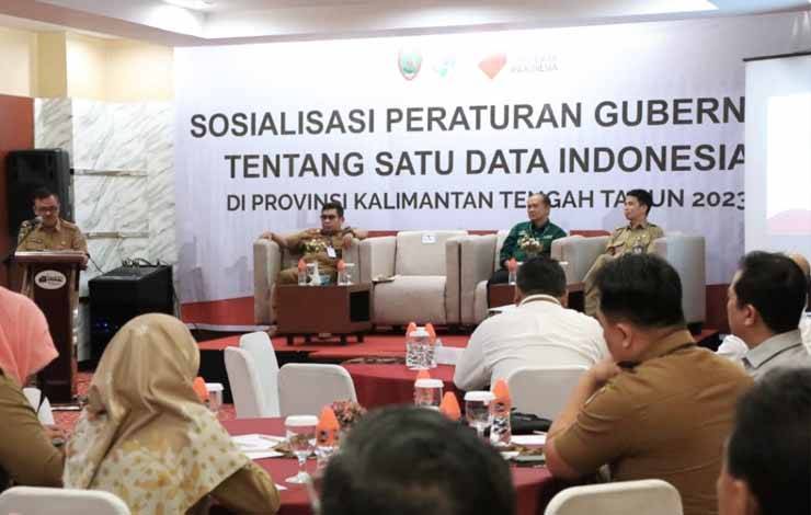 Staf Ahli Pemerintahan Humpol Gubernur Kalteng Minta Stakeholder Perkuat Koordinasi Bersama Produsen Data