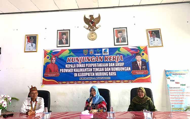 Cek Program Unggulan, Dispusip Kalteng Kunjungi DPK Murung Raya ?