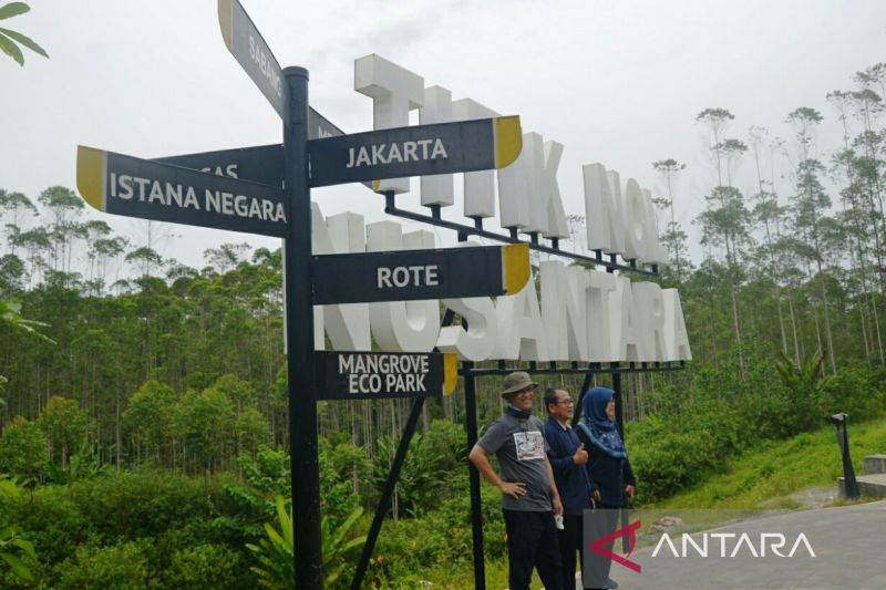 Titik Nol Nusantara di Kawasan IKN (ANTARA / M Ghofar)