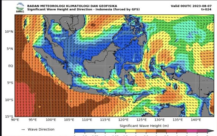 BMKG Imbau Masyarakat Pesisir Waspadai Gelombang Tinggi Capai 4 Meter