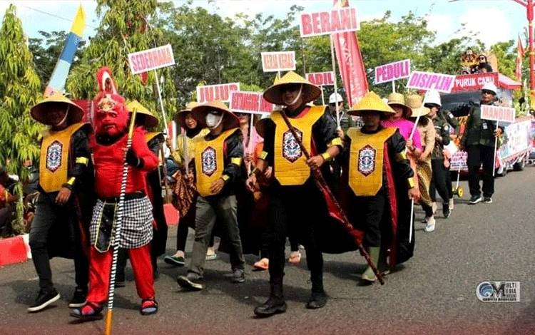 Inspektorat Murung Raya Kampanyekan Budaya Antikorupsi lewat Karnaval Budaya