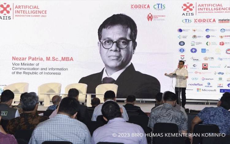 Wakil Menteri Komunikasi dan Informatika Nezar Patria. (ANTARA/HO-Kemenkominfo)