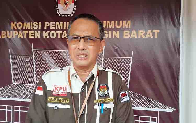 Ketua KPU Kobar, Chaidir.