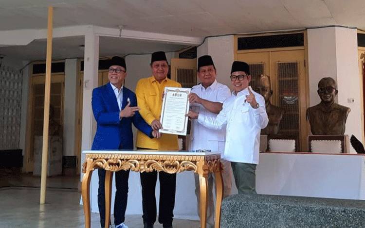 Golkar, PAN, dan PKB Resmi Berkoalisi Dukung Prabowo Subianto