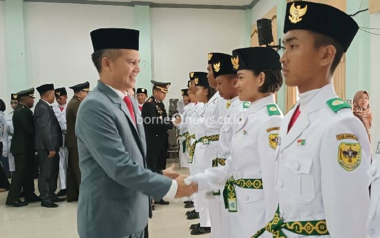 Pesan Bupati Kepada Anggota Paskibraka Gunung Mas 2023