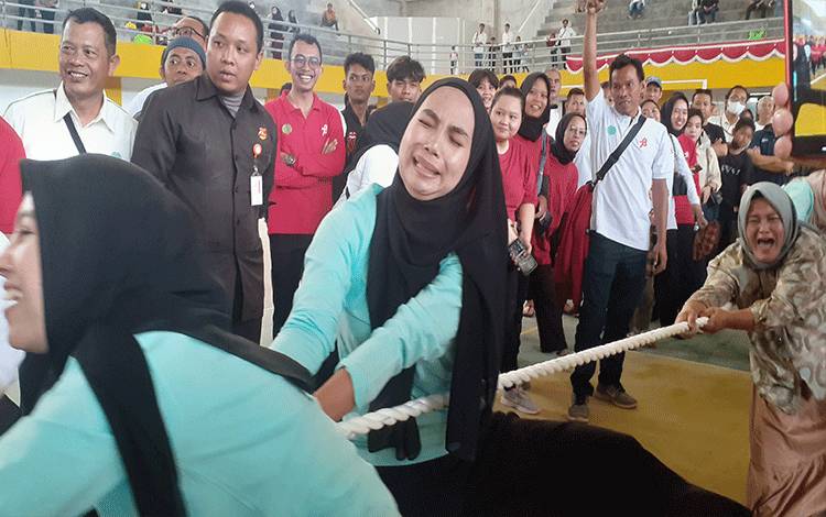 Antusias Karyawan CBI Group Memperingati HUT ke-78 RI di Gedung Sport Center Pangkalan Bun