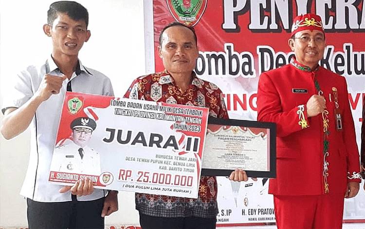 Desa Tewah Pupuh Raih Juara II Lomba BUMDes Tingkat Provinsi
