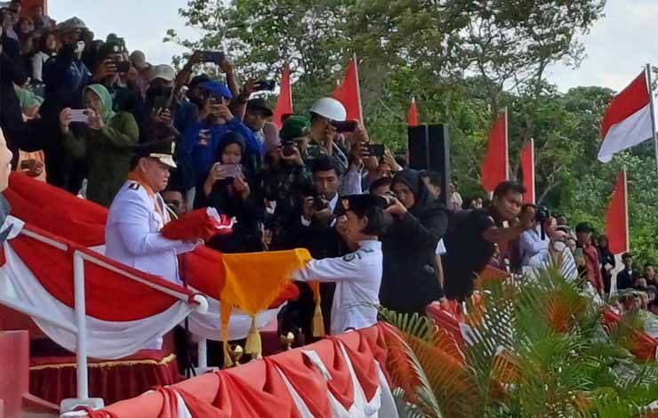 Jadi Inspektur Upacara Peringatan Detik-Detik Proklamasi Kemerdekaan Ri, Bupati Kotim: Semoga Indonesia Semakin Maju