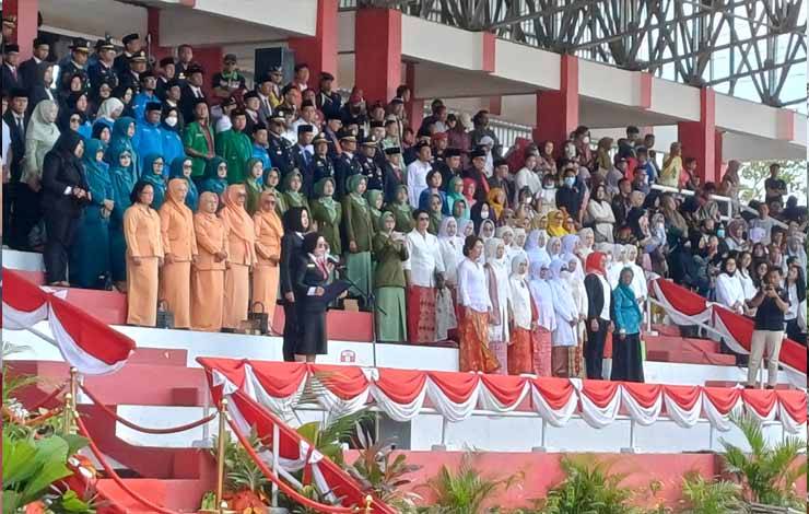 Ketua DPRD Kotim Bacakan Teks Proklamasi Saat Upacara HUT ke-78 RI