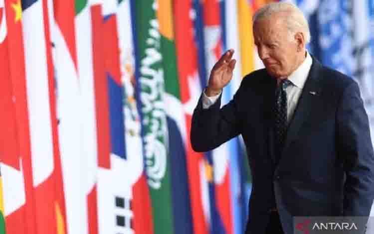 Arsip foto - Presiden Amerika Serikat Joe Biden tiba di lokasi KTT G20 di Nusa Dua, Bali, Selasa (15/11/2022). (ANTARA FOTO/Media Center G20 Indonesia/Akbar Nugroho Gumay/nym.)