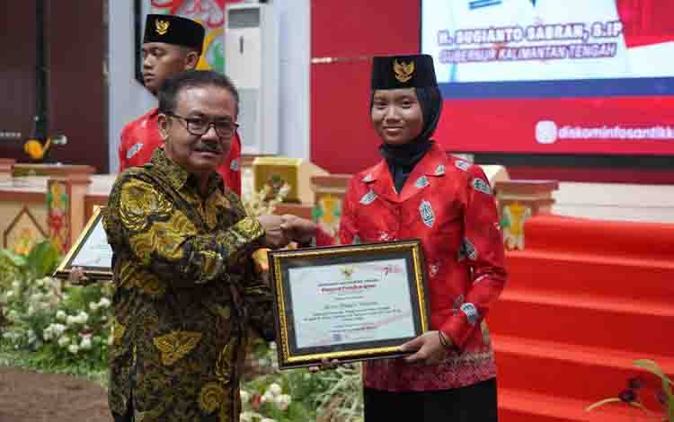Herson B Aden Berikan Apresiasi Tim Paskibraka Kalteng  ?