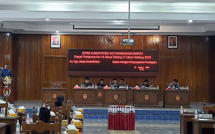 DPRD Kobar Gelar Rapat Paripurna ke XIV, Tiga Buah Ranperda Disahkan?