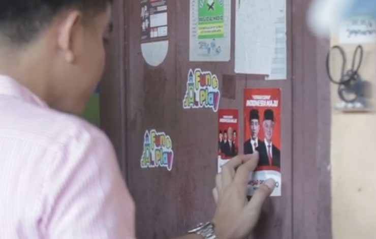 Gibran Tanggapi Penempelan Stiker Bergambar Ganjar Pranowo