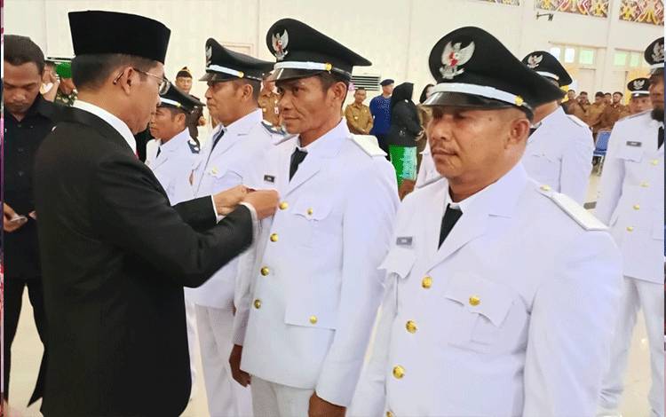 Lantik 34 Kepala Desa, Bupati Murung Raya Bilang Begini