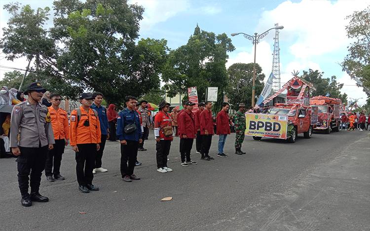 BPBD Sukamara Ajak Warga Cegah Karhutla pada Pawai Pembangunan 2023