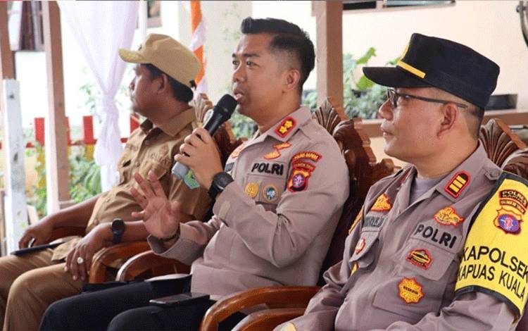 Kapolres Kunjungi Polsek Kapuas Kuala, Silaturahmi Dengan Unsur Muspika