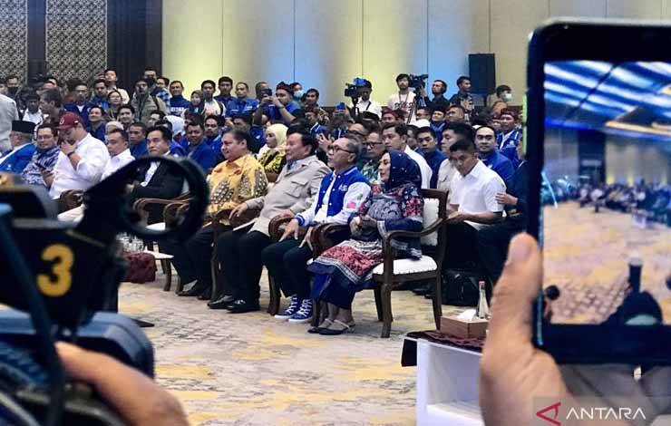 Prabowo dan Erick Thohir Hadiri Bimtek dan Perayaan HUT Ke-25 PAN