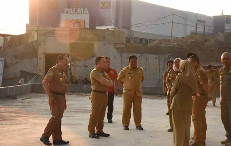 Sugianto Sabran Pastikan Progress Renovasi Bundaran Besar Palangka Raya