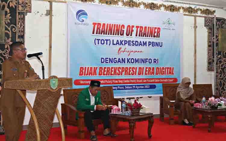 Kadiskominfostandi Pulang Pisau Hadiri Training of Trainer Lakpesdam-PBNU