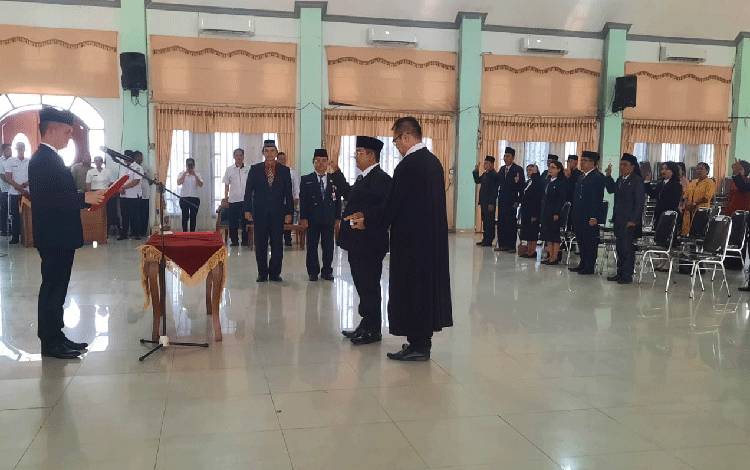 Bupati Gumas: Pejabat Eselon II,III,IV yang Baru Dilantik Segera Jalankan Tupoksi