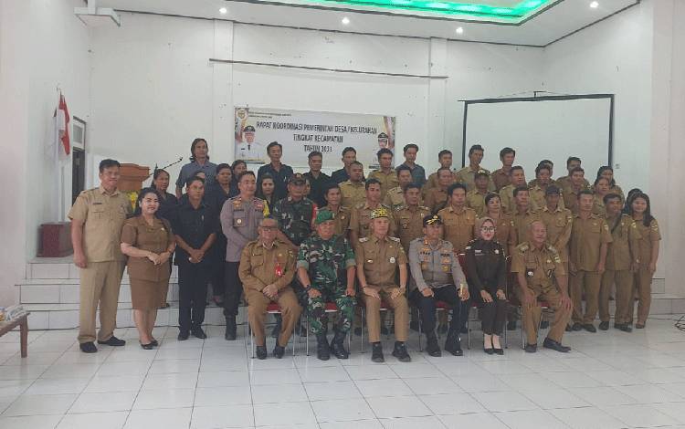 Rakor Tingkat Kecamatan di Gunung Mas Upaya Persamaan Persepsi dalam Pelaksanaan Pembangunan