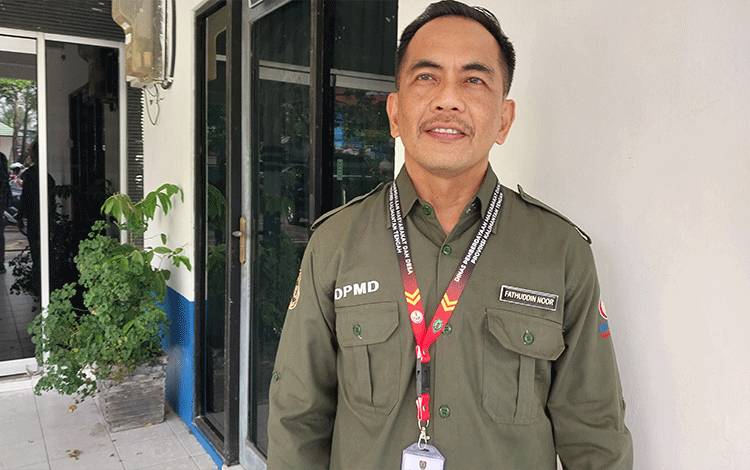 Kabid Pemberdayaan Pengelolaan SDA?Kawasan Perdesaan dan Ketahanan Masyarakat DPMD Kalteng?Fathuddin Noor. (FOTO: DODI)