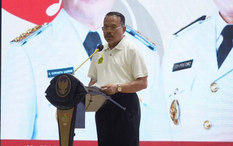 Sekda Kalteng Ingatkan Kontingen Pesparawi Korpri Junjung Tinggi Falsafah Huma Betang