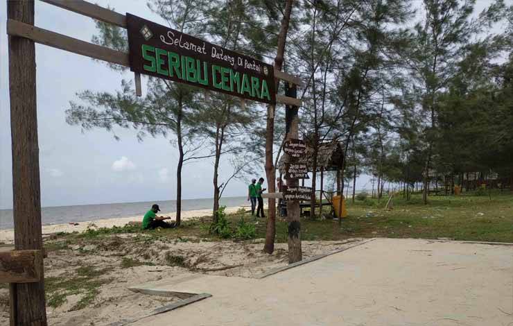 Desa Sungai Bakau Kecamatan Seruyan Hilir Timur memiliki potensi pariwisata pantai yang diharapkan terus berkembang (Foto : FAHRUL)