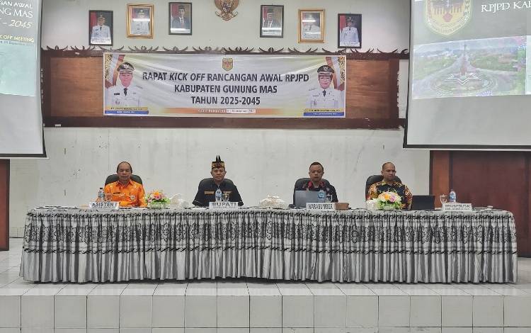 Kick Off Rancangan Awal RPJPD Gunung Mas 2025-2045 untuk Penyamaan Pemahaman Pembangunan