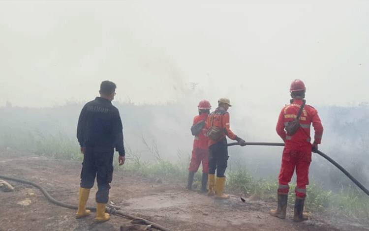 Satgas Kapuas Lakukan Pemadaman Karhutla di Tiga Desa Ini