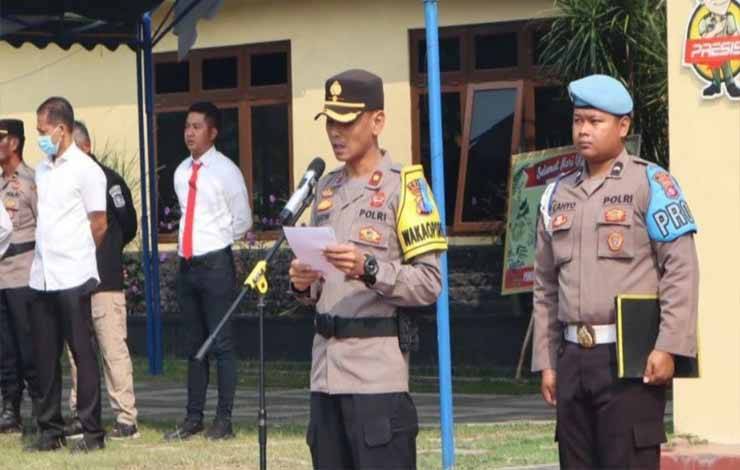 Wakapolres Kapuas Pimpin Apel Gelar Pasukan Operasi Zebra Telabang