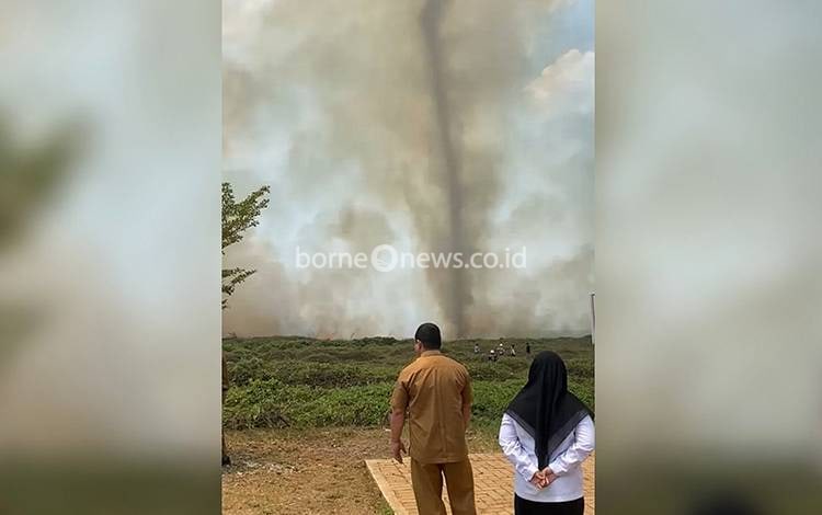 Beredar Video Diduga Puting Beliung di Kalsel, Begini Penjelasan Stasiun Meteorologi Sanggu
