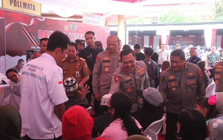 Bakti Kesehatan dan Bakti Sosial Polda Kalteng Diikuti 2.400 Orang