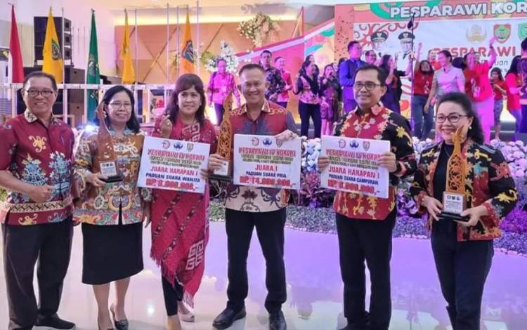 Kontingen Kapuas Raih Sejumlah Juara pada Pesparawi IV Korpri Kalteng