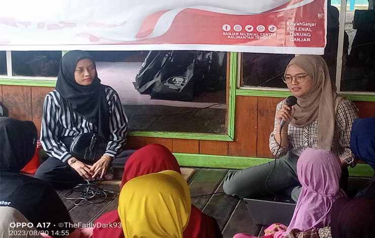 Ganjar Milenial Sosialisasi Cegah Stunting Bareng Ibu-Ibu di Kapuas