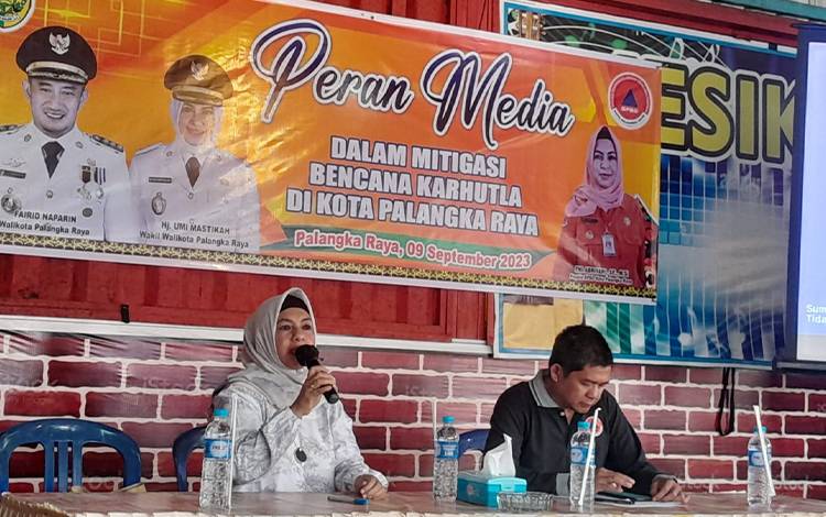 BPBD Palangka Raya Gelar Mitigasi Bencana Karhutla Bagi Wartawan