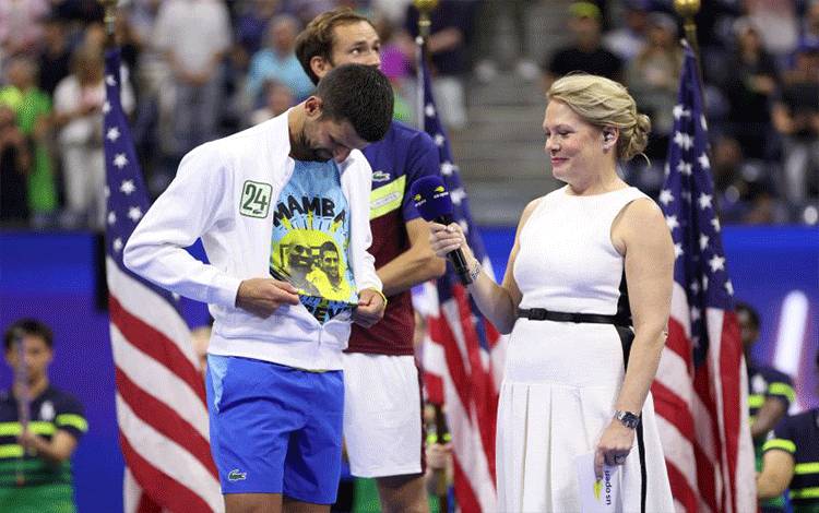 Djokovic Beri Penghormatan Bagi Kobe Bryant Usai Raih Grand Slam ke-24
