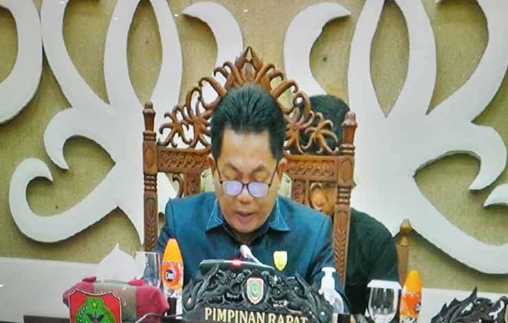Ketua DPRD Kalteng Sampaikan Beberapa Hal untuk Meningkatkan Kinerja Dewan