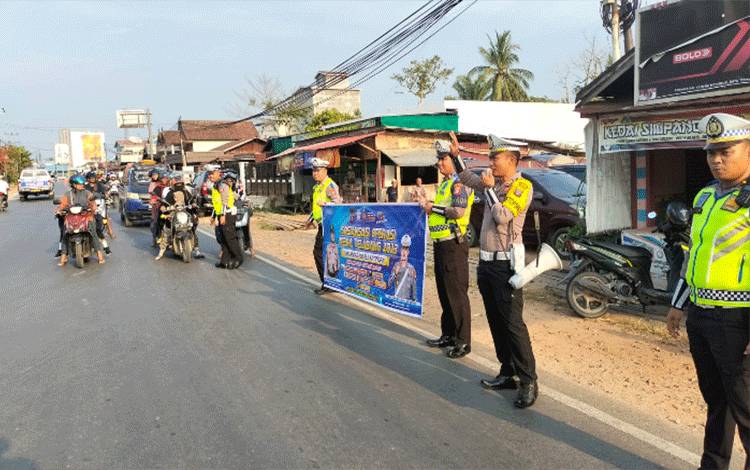 Satlantas Polres Katingan Terus Sosialisasikan Keselamatan Berlalulintas